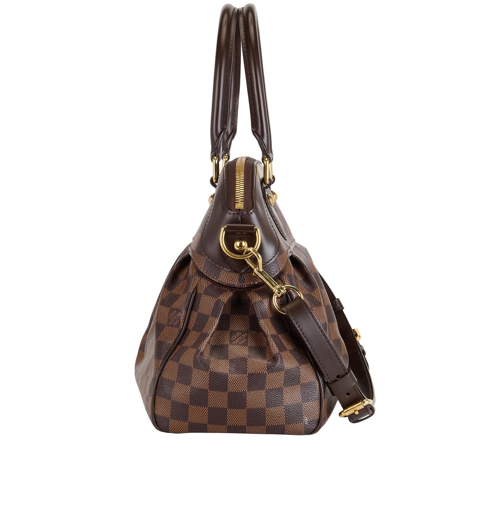 Trevi PM Bag, &pound;795, Handbags, Brown, Canvas, Bottom view